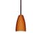 Besa Lighting Riva 9 Cord Pendant, Amber Matte, Bronze Finish, 1x75W Incandescent 1TT-151180-BR - alternate 1